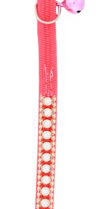 SCOTT PET: Cat Collar Hot Pink With Jewels, 1 ea