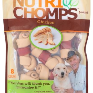 NUTRI CHOMPS: Knot Mini Chckn Wrap, 8 ea