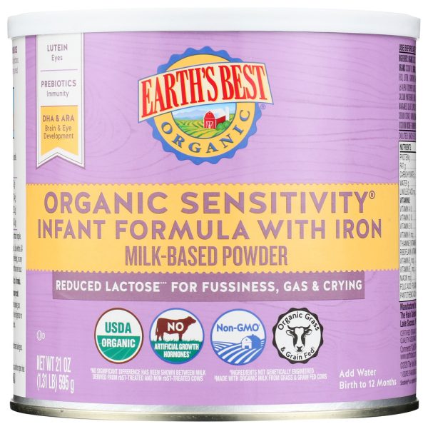 EARTHS BEST: Organic Sensitivity Canned Formula With Iron, 23.2 Oz