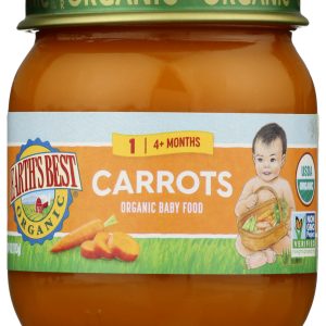 EARTH'S BEST: Organic Baby Food Stage 2 Carrots, 4 oz