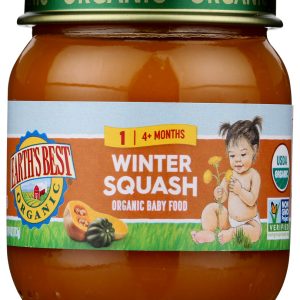 EARTH'S BEST: Organic Baby Food Stage 2 Winter Squash, 4 oz