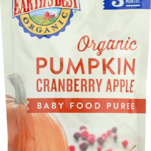 EARTH'S BEST:  Organic Baby Food Stage 3 Pumpkin Cranberry Apple, 4.2 Oz