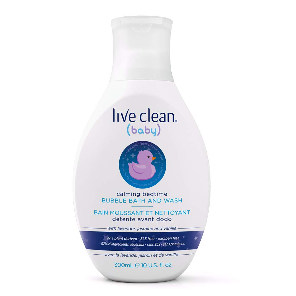 LIVE CLEAN: Bubble Bath Baby Bedtime, 10 oz
