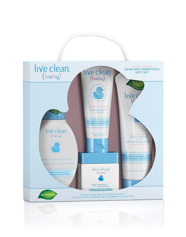LIVE CLEAN: Baby Gift Set Full Size, 4 pc