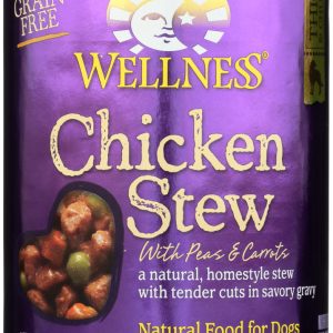 WELLNESS: Chicken Stew with Peas & Carrots Canned Dog Food, 12.5 oz
