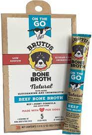 BRUTUS BROTH: Dog Food Topper Beef, 5 PK