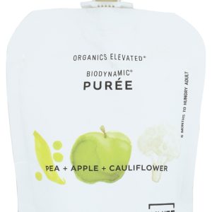 WHITE LEAF PROVISIONS: Baby Food Pea App Caulif, 90 gm