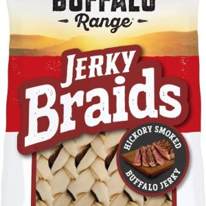 BUFFALO RANGE: Jerky Braid Smoked 5Pc, 4.6 oz