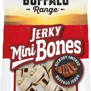 BUFFALO RANGE: Jerky Mini Bone Smkd 10Pc, 4.85 oz
