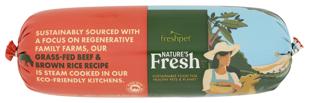 NATURES FRESH: Pet Beef Roll Nature Fresh, 1.5 lb