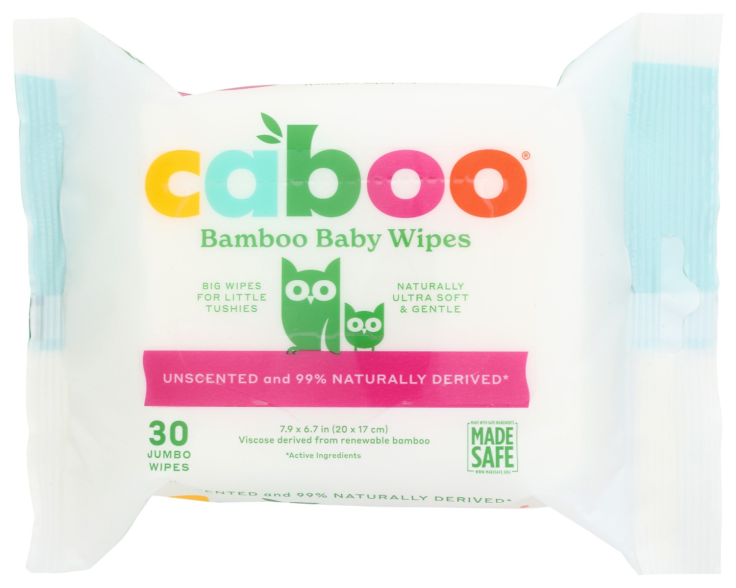 CABOO: Wipe Baby Bamboo Flip Top, 30 packs
