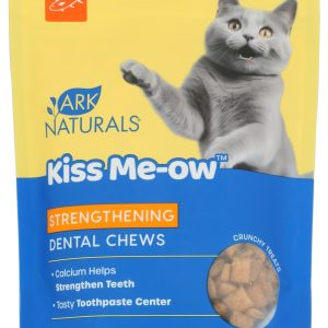 ARK NATURALS: Kiss Me-Ow Strengthening Dental Chews Cat Treat Tuna, 6 oz