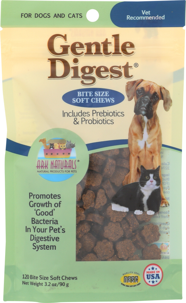 ARK NATURALS: Chew Soft Gntl Digst 120P, 3.2 oz