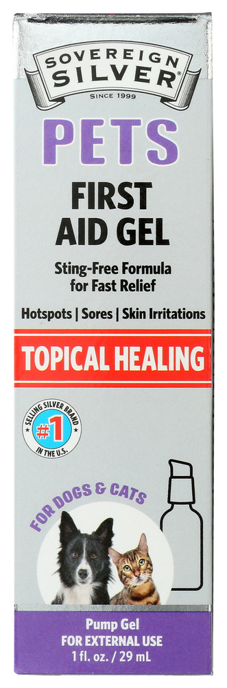 SOVEREIGN SILVER: Pets Topical Healing First Aid Gel, 1 fo
