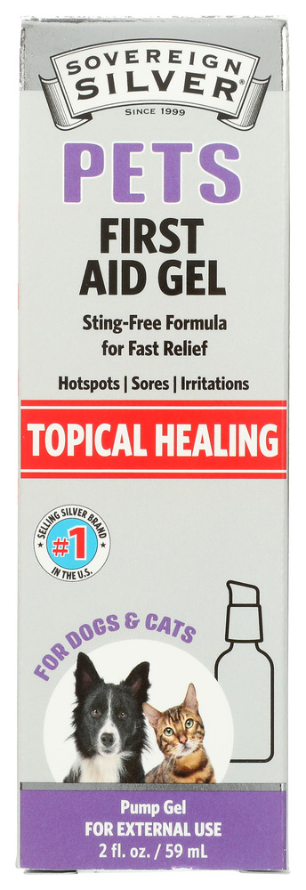 SOVEREIGN SILVER: Pets Topical Healing First Aid Gel, 2 fo