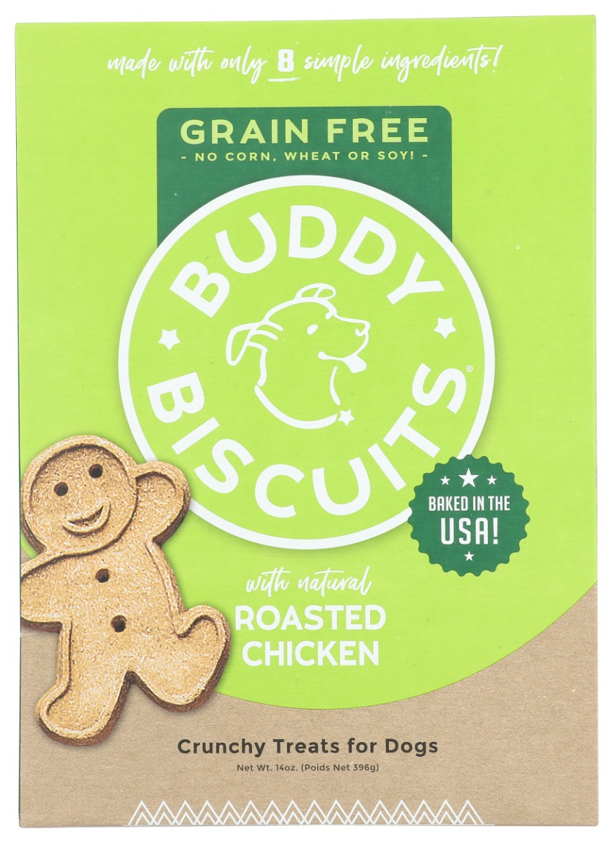 BUDDY BISCUITS: Treat Baked Dog Roasted Chicken, 14 oz