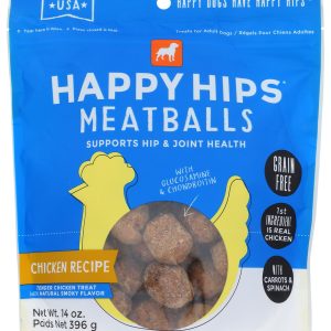 HAPPY HIPS: Chicken Meatballs Dog Treat, 14 oz