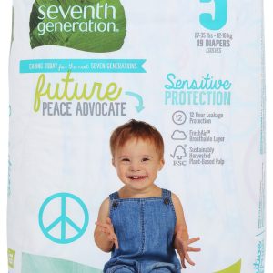 SEVENTH GENERATION: Diaper Small Stg 5, 19 pc