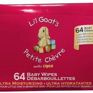 CANUS: Moisturizing Baby Wipes with Fresh Goat's Milk, 64 pc