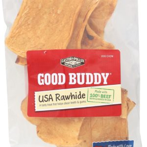 CASTOR AND POLLUX: Good Buddy Rawhide Chips Dog Chews, 4 oz