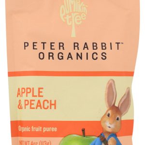 PETER RABBIT: Baby Peach Apple Organic, 4 oz
