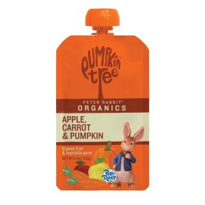 PETER RABBIT: Apple, Carrot & Pumpkin Pouch, 4.4 oz