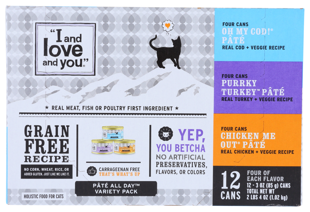 I&LOVE&YOU: Canned Cat Food Variety Pack, 36 oz