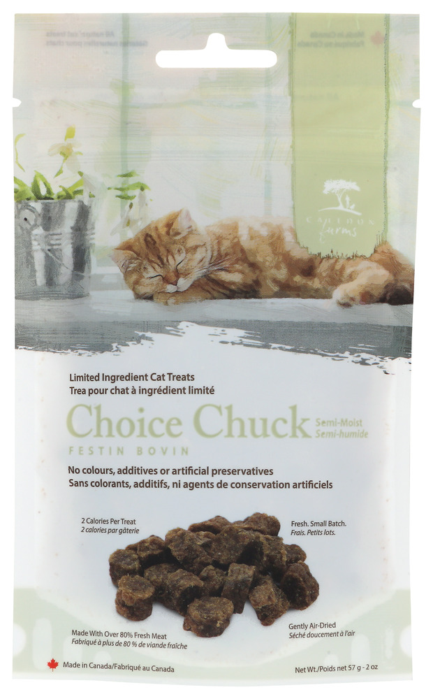 CALEDON FARMS: Choice Chuck Cat Treats, 2 oz
