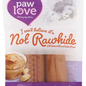 PAW LOVE: Not Rawhide Peanut Butter, 2 pc