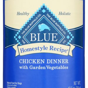BLUE BUFFALO: Homestyle Recipe Adult Dog Food Chicken Dinner with Garden Vegetables, 12.50 oz