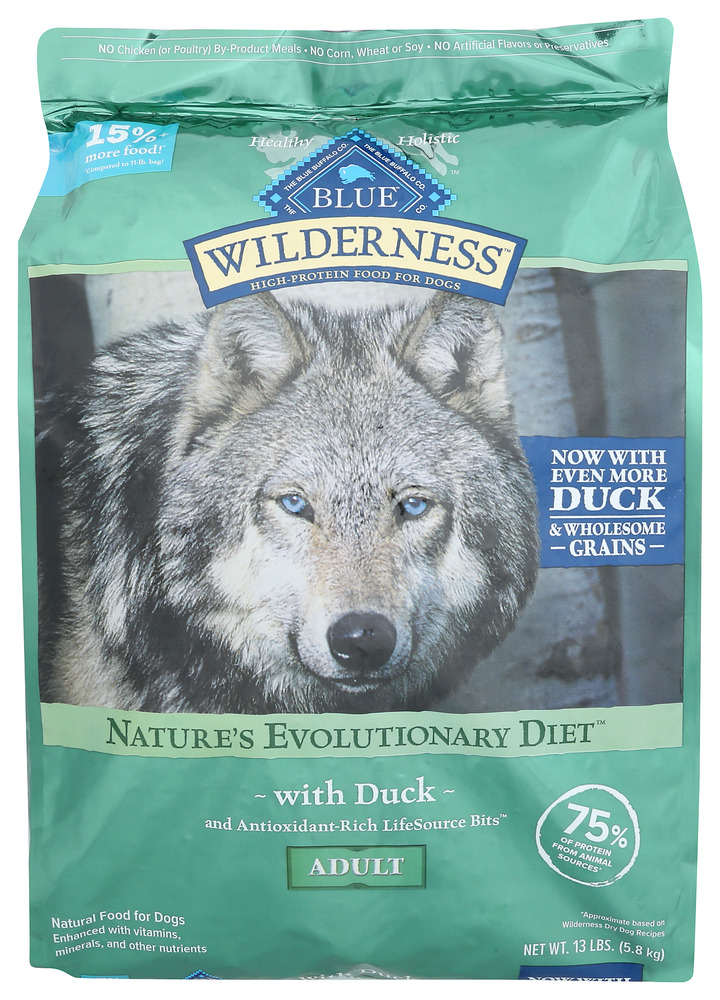 BLUE BUFFALO: Dog Food Adlt Dck Wldrns, 13 LB