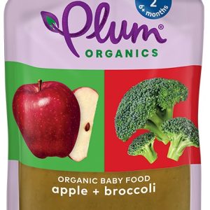 PLUM ORGANICS: Organic Baby Food Stage 2 Broccoli & Apple, 4 oz