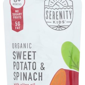 SERENITY KIDS: Food Baby Sweet Potato Spinach Organic, 3.5 oz