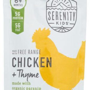 SERENITY KIDS: Free Range Chicken Thyme, 3.5 oz