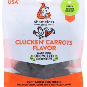 SHAMELESS PETS: Treat Dog Carrot, 6 oz