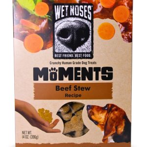 WET NOSES: Moments Beef Stew Bone Dog Treats, 14 oz