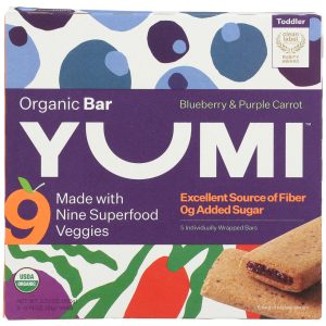 YUMI: Blueberry and Purple Carrot Organic Bar, 3.7 oz