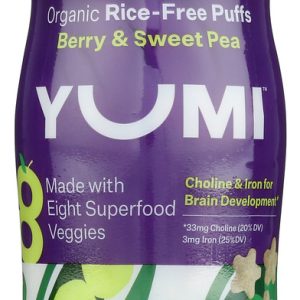 YUMI: Berry Sweet Pea Organic Meltable Puff, 1.5 oz