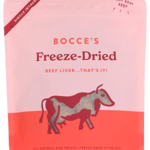 BOCCES BAKERY: Beef Liver Freeze Dried Dog Treats, 3 oz