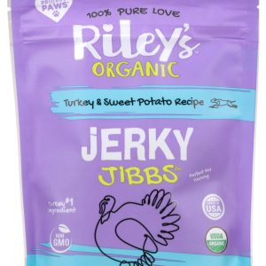 RILEYS ORGANICS: Organic Turkey and Sweet Potato Jerky Jibbs, 5 oz