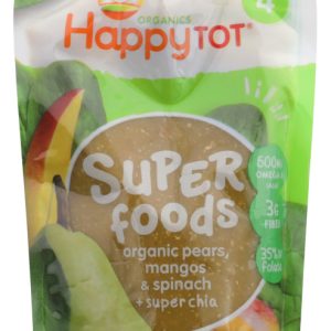 HAPPY TOT ORGANIC SUPERFOODS: Spinach Mango & Pear, 4.22 oz