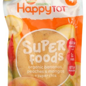 HAPPY TOT: Superfoods Banana Mango & Peach Organic, 4.22 oz