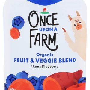 ONCE UPON A FARM: Organic Stage 2 Baby Food Mama Bear Blueberry, 3.2 oz