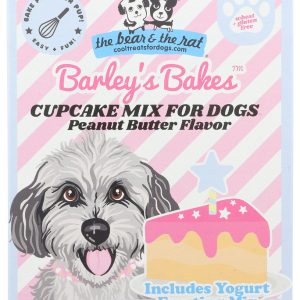 THE BEAR & THE RAT: Peanut Butter Cupcake Mix for Dogs, 9 oz