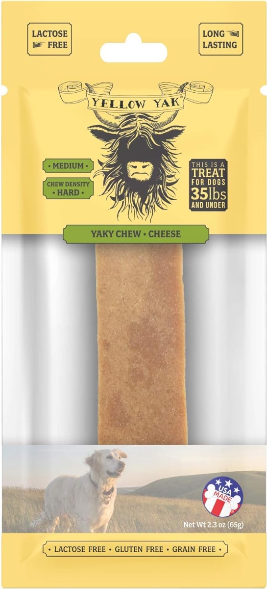 YELLOW YAK: DOG TREAT YAKY CHEW MED, 2.3 oz