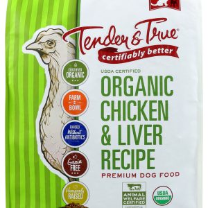 TENDER AND TRUE: Kibble Chicken Liver Dog, 11 lb