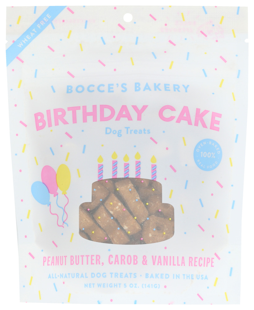 BOCCES BAKERY: Treat Dog Biscuits Bday, 5 OZ