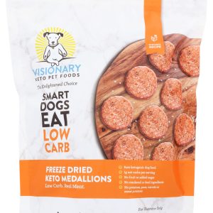 VISIONARY PET FOODS: Freeze Dried Chicken Keto Medallions, 25 oz