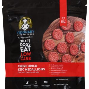 VISIONARY PET FOODS: Freeze Dried Beef Keto Medallions, 25 oz
