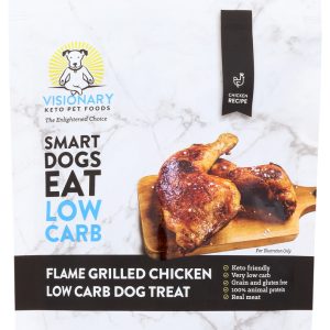 VISIONARY PET FOODS: Flame Grilled Chicken Dog Treats, 7 oz